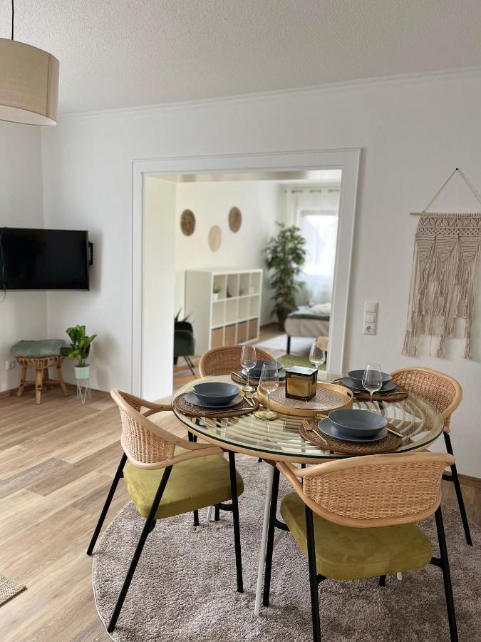 Korbstadt-Villa Rattan-Design Mit Balkon, Garten, Arbeitsplatz, Kueche Lichtenfels  Esterno foto